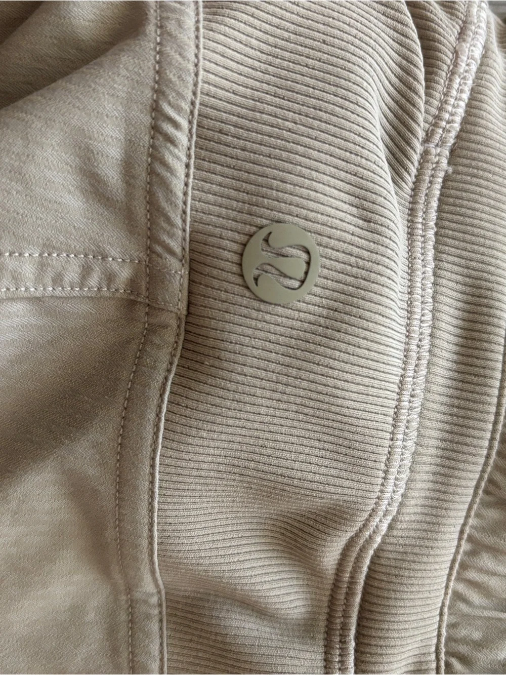 lululemon athletica Beige Drawstring Athletic Shorts
